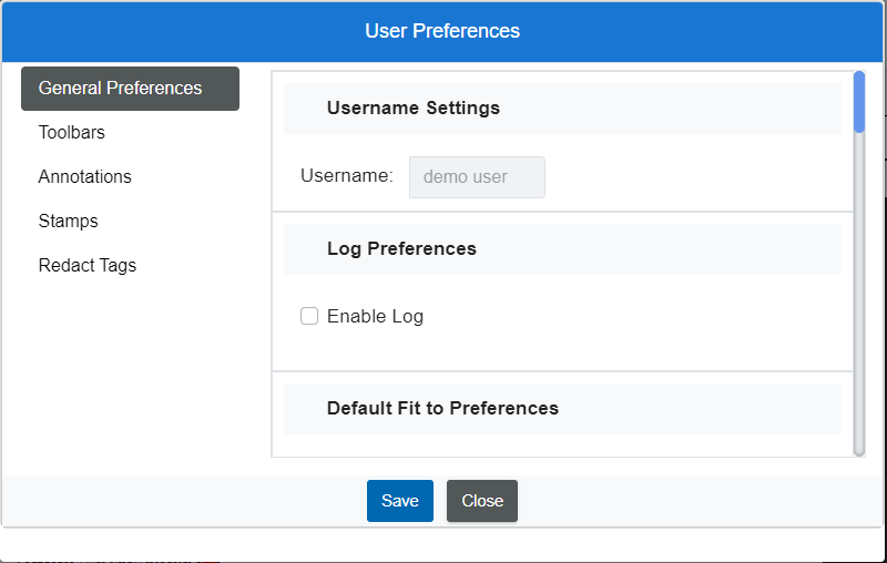 general preferences