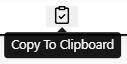 copy to clip board button