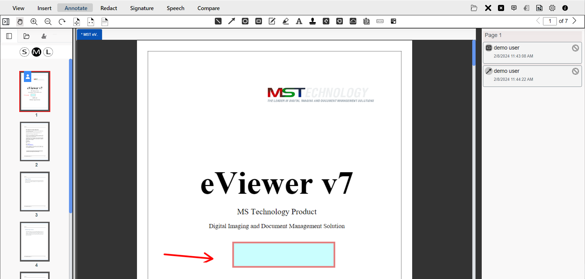 hide and show annotation
