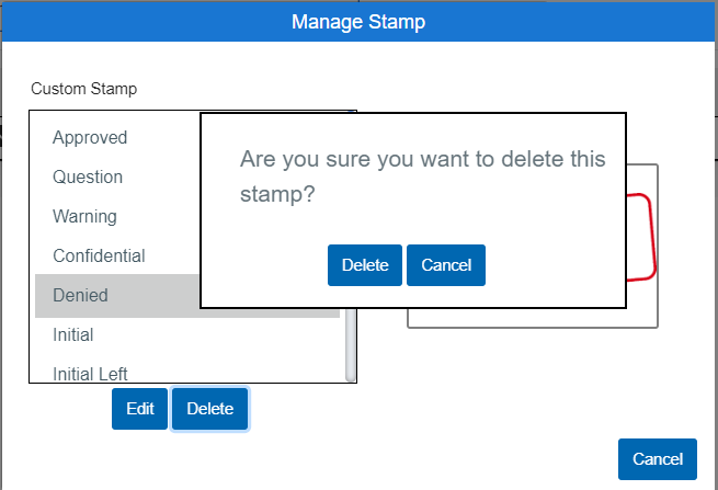Manage Stamp