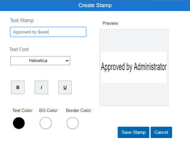 Text Stamp