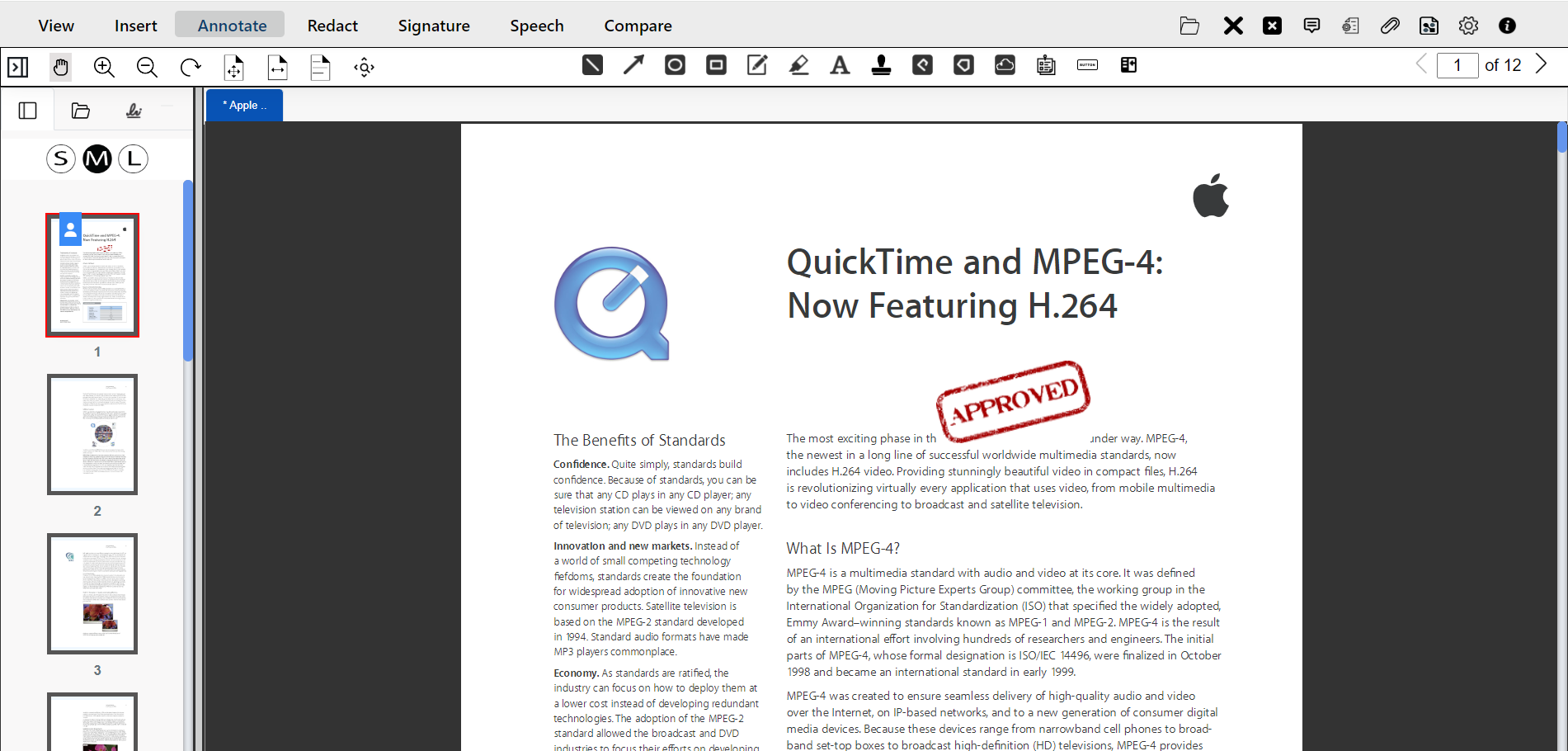 image stamps can be placed on the document