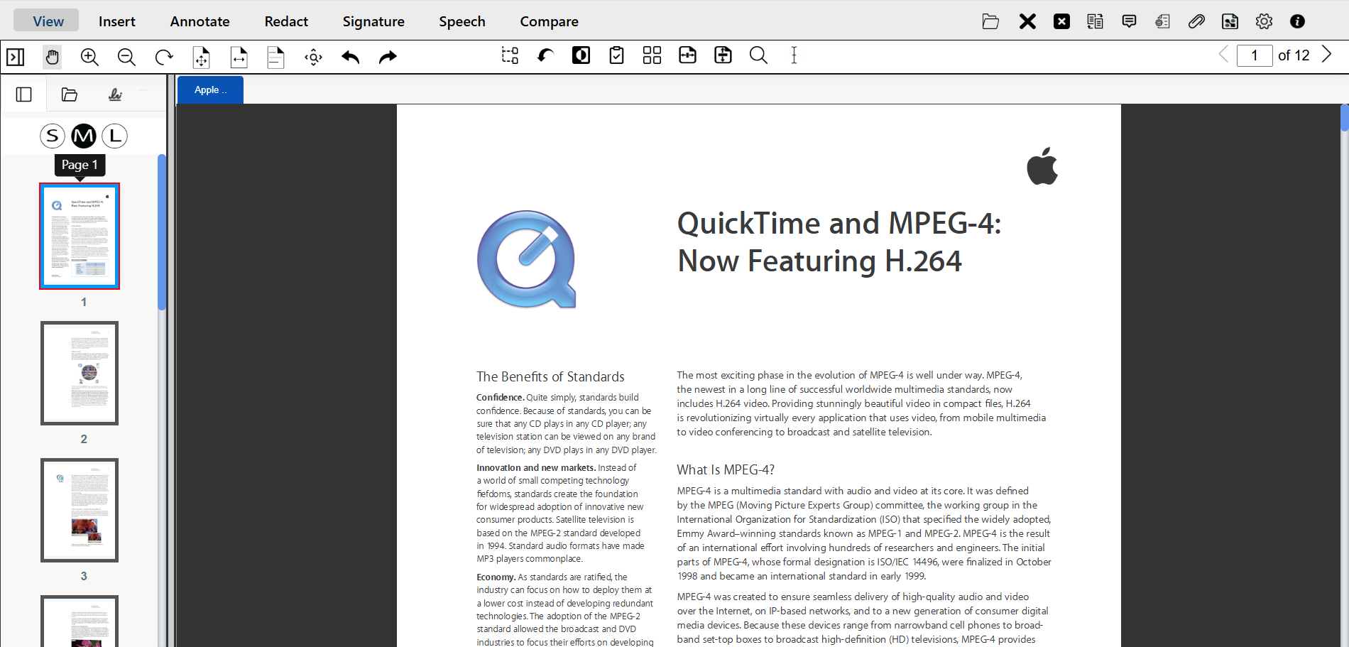 Page Reordering by dragging and dropping the page thumbnail