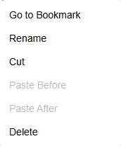 modify bookmarks