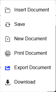 print or export document