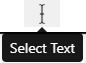 select text